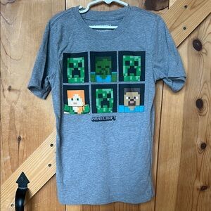 Gray Minecraft Graphic Tee
